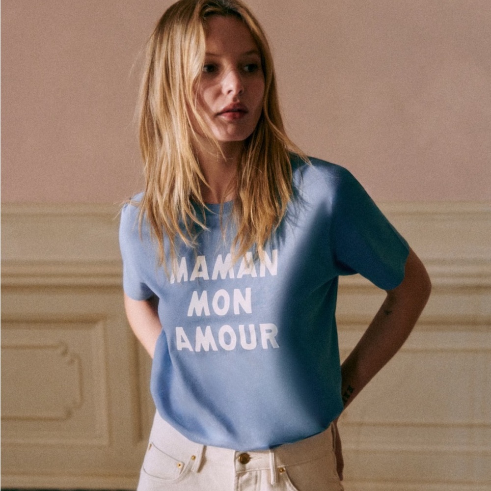 NWT Sezane Maman Mon Amour T-Shirt
